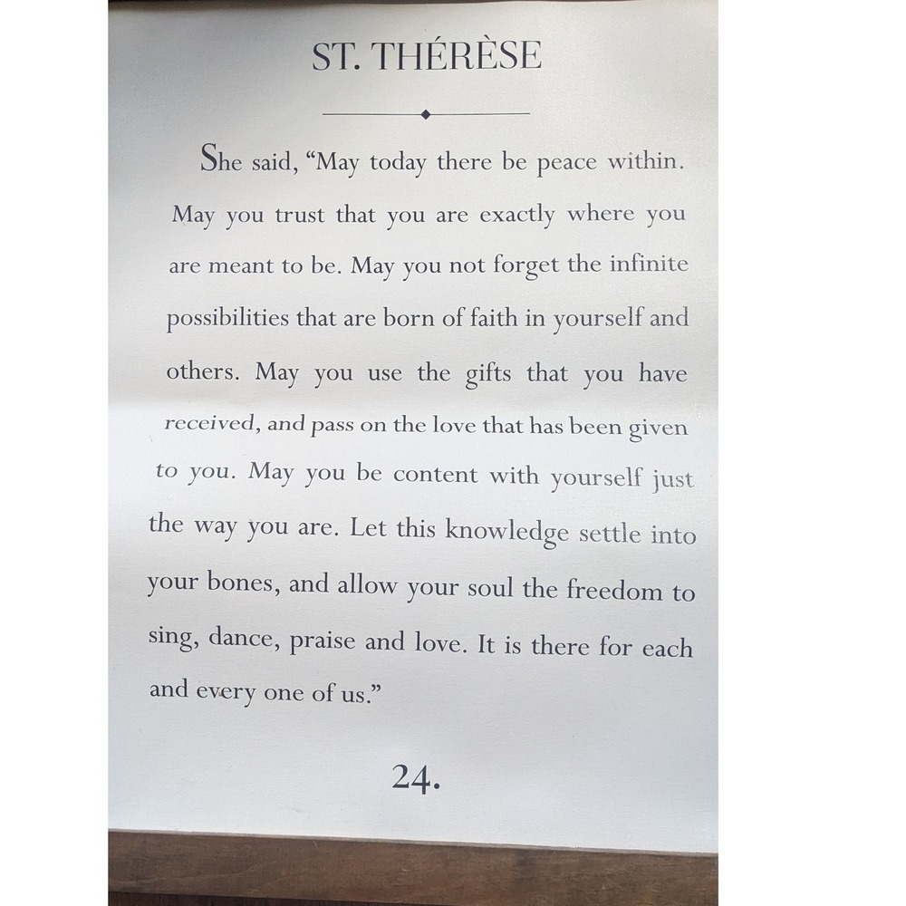 St. Therese Quote Wood Framed Wall Decor Religious Scripture Art - Picture 4 of 4